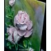 Handmade 3-dimensional plaster painting - Rose Flowers